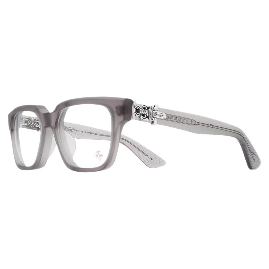 Chrome Hearts exquisitely carved pattern large-frame eyeglasses