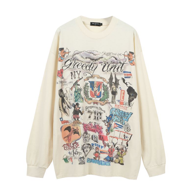Vintage West Coast Pullover Long-Sleeve Top