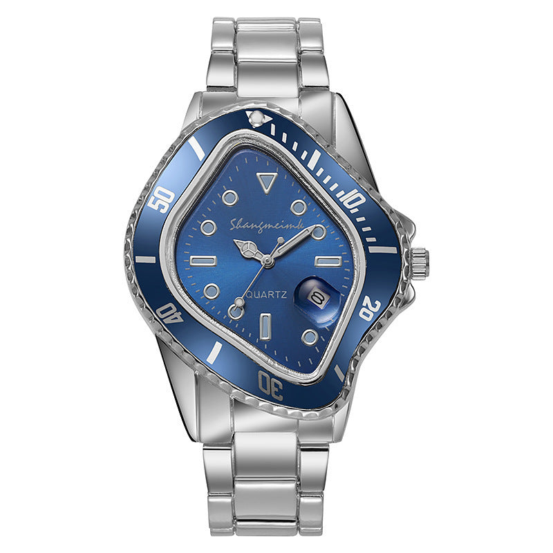 Twisted Submariner Alloy Steel Strap Quartz Watch