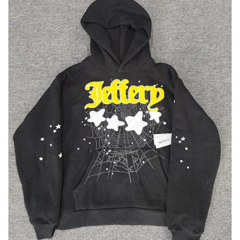 Sp5der Foam Print Spider Thick Fleece Hoodie