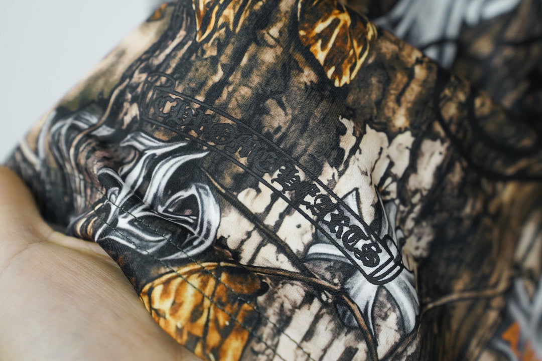 Chrome Hearts Bark Texture Print Short-Sleeve T-Shirt