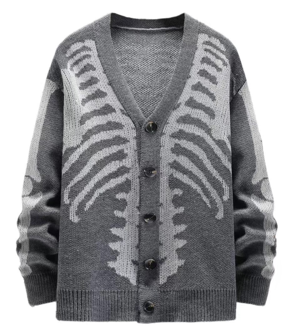 Halloween knitted cardigan sweater