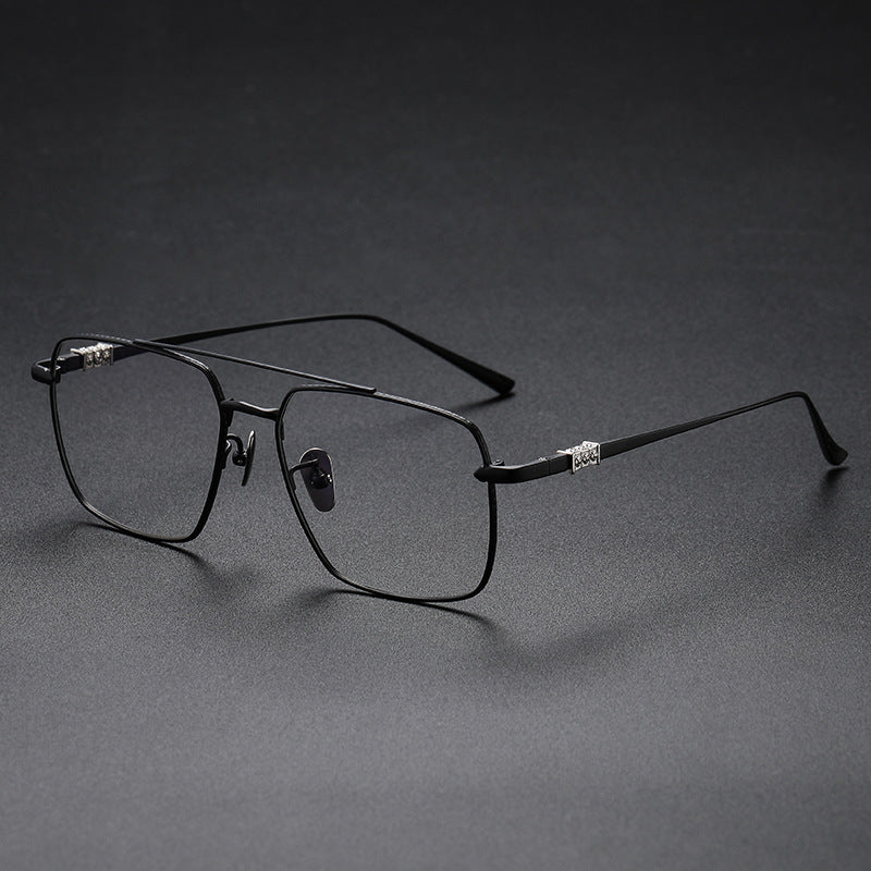 Chrome Hearts large-frame double-bridge eyeglasses