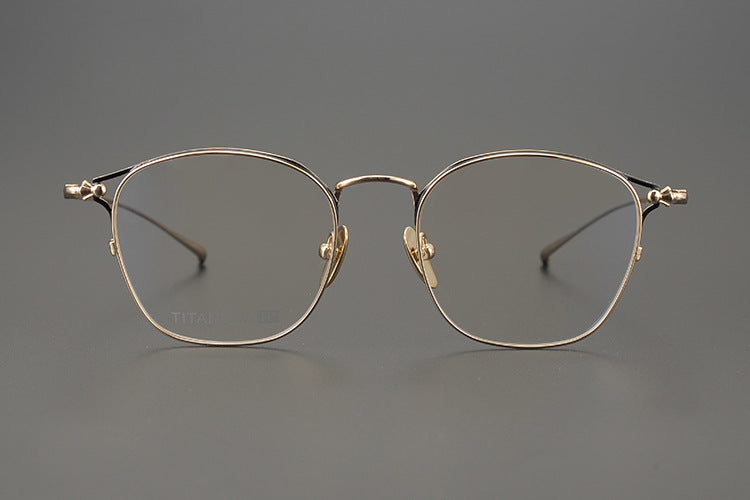 Handmade minimalist pure titanium fashion glasses