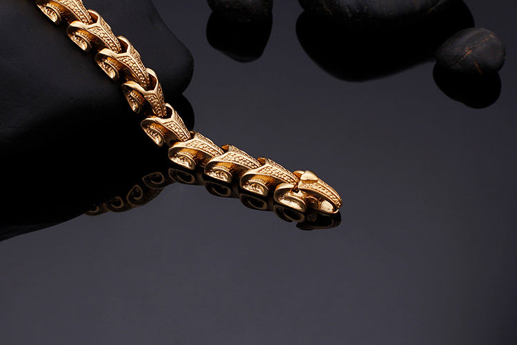 Dragon Bone Stainless Steel Bracelet