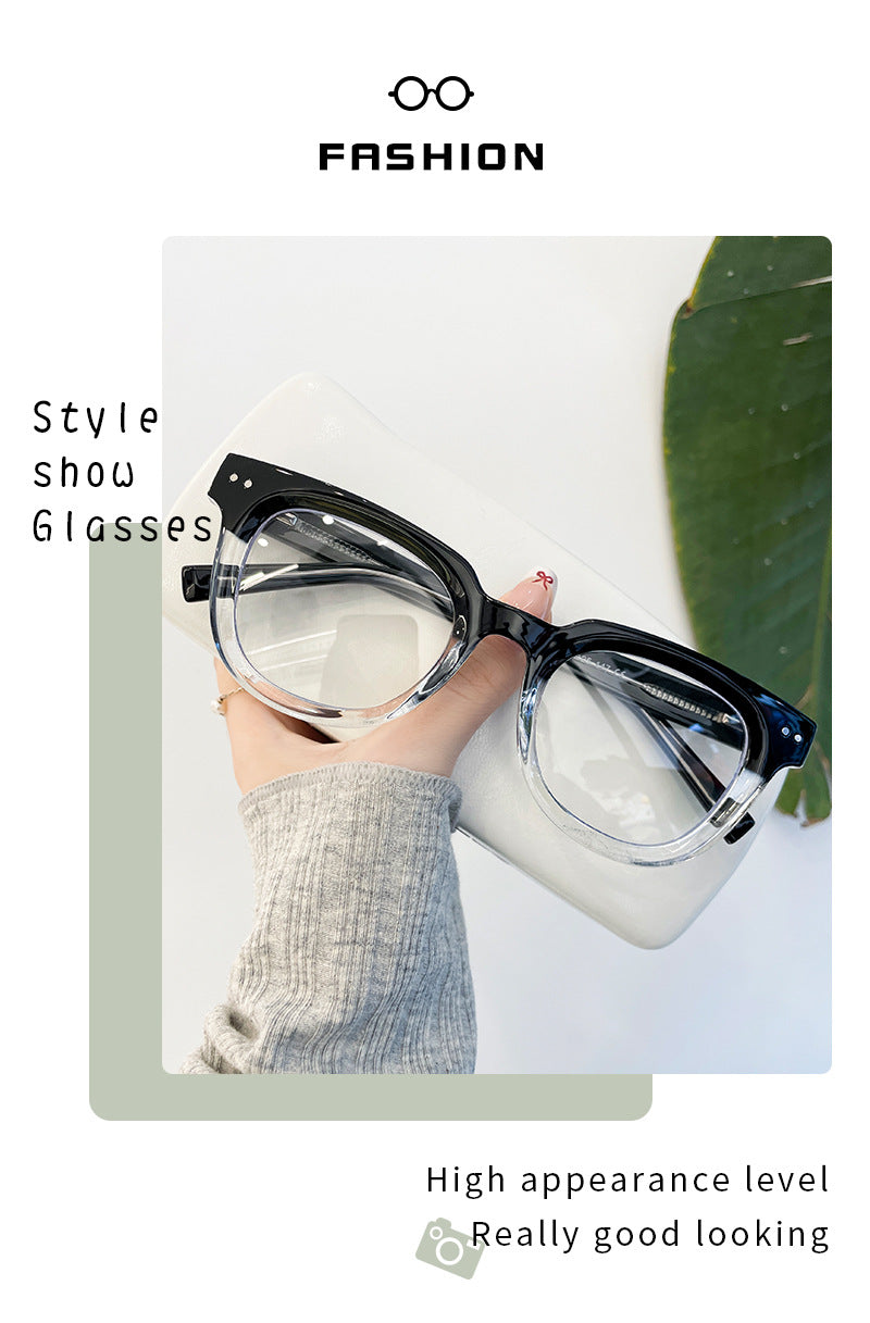 Classic Retro Thick-Frame TR90 Glasses