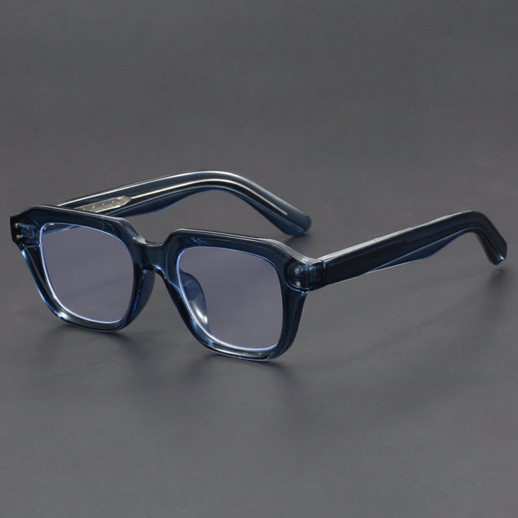 Thick Rectangular Eyeglass Frames for Wider Faces