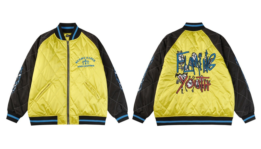 Chrome Hearts Cross Patch Embroidery Baseball Jacket