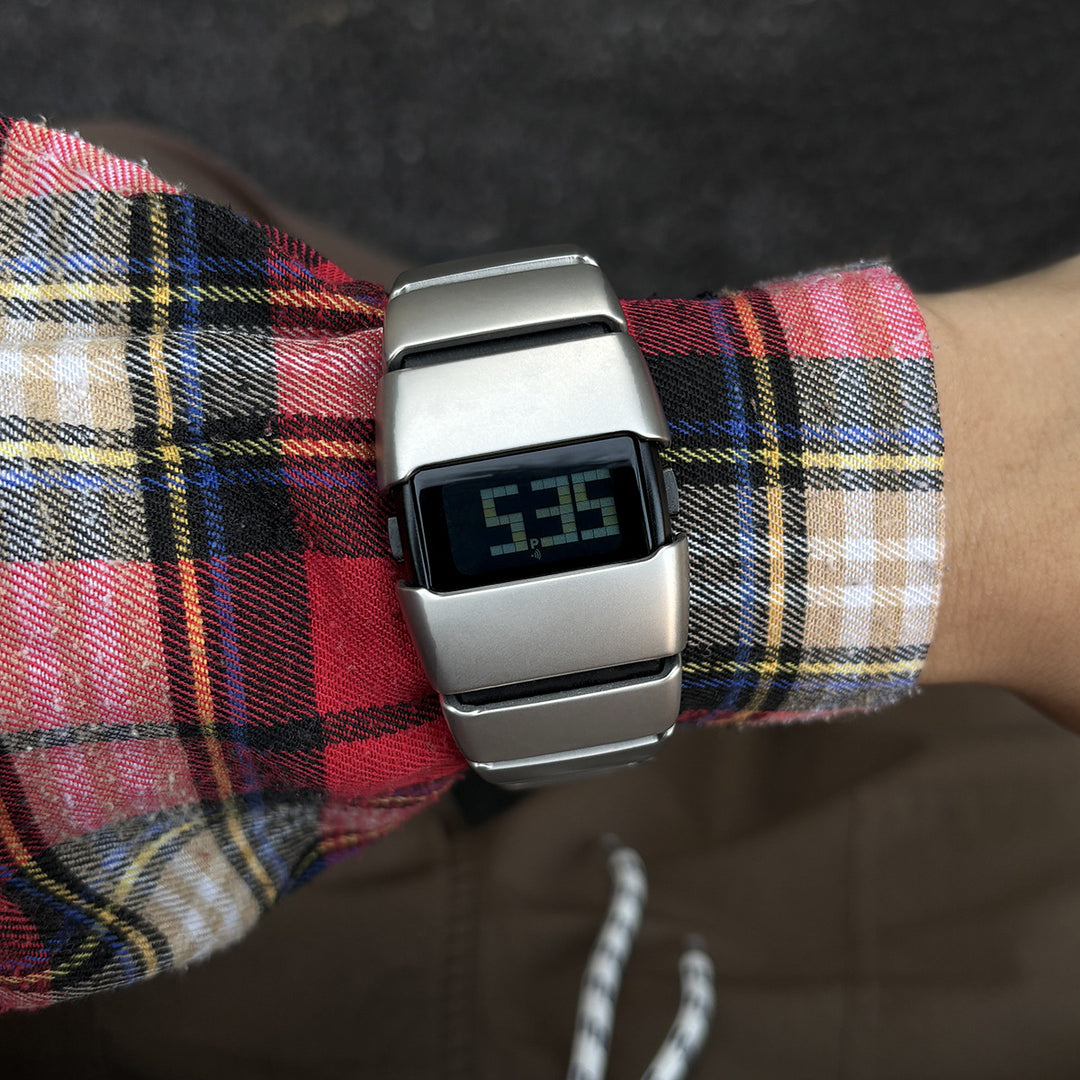 Y2K Futuristic Retro LED Digital Watch