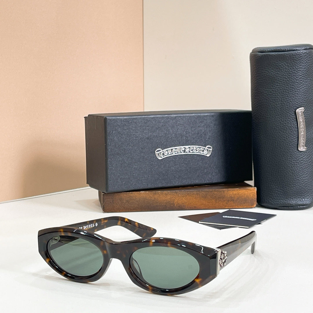 Chrome Hearts Small Frame Cat-Eye Sun Protection Sunglasses