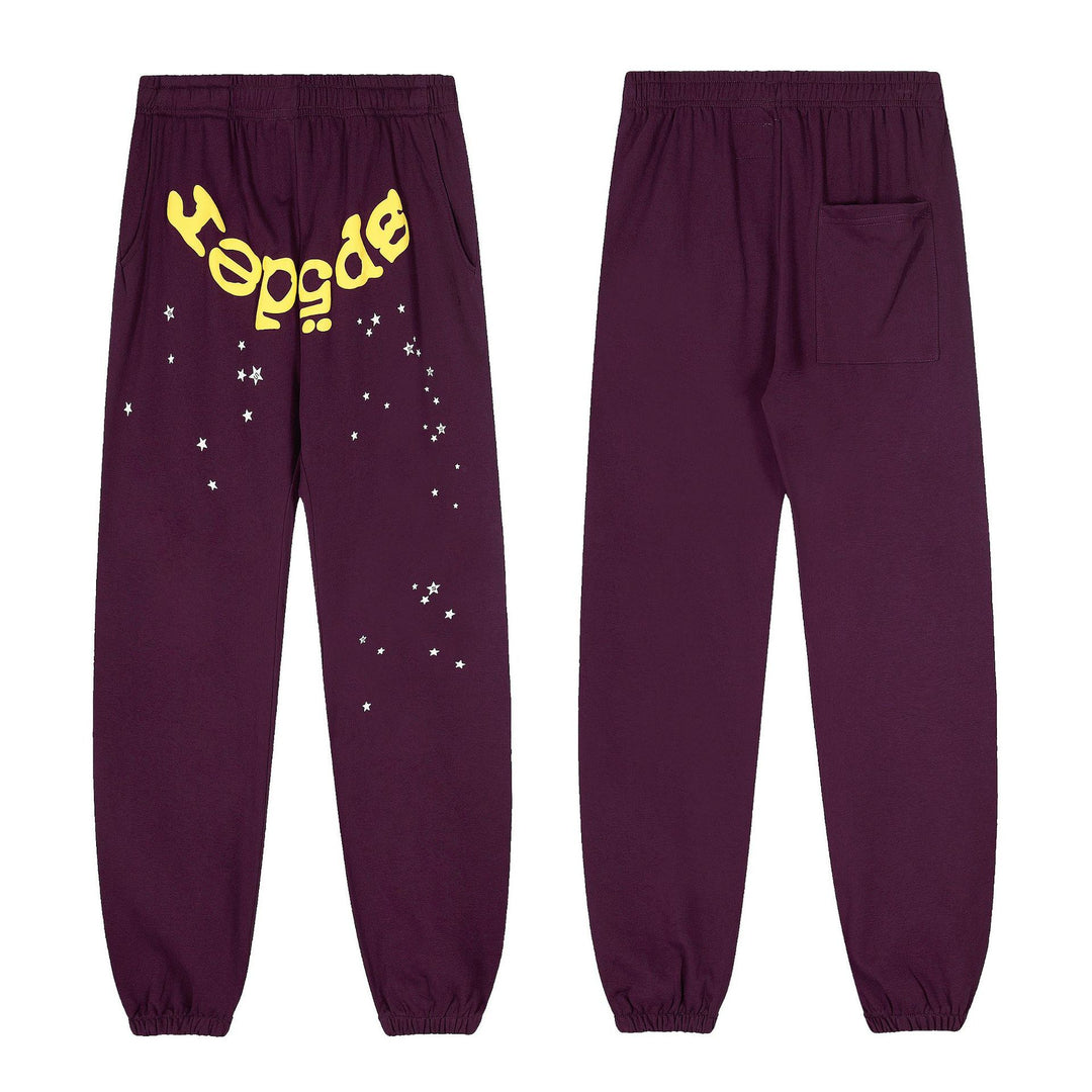 Sp5der555555 Spiderweb Foam Print Sweatshirt Set