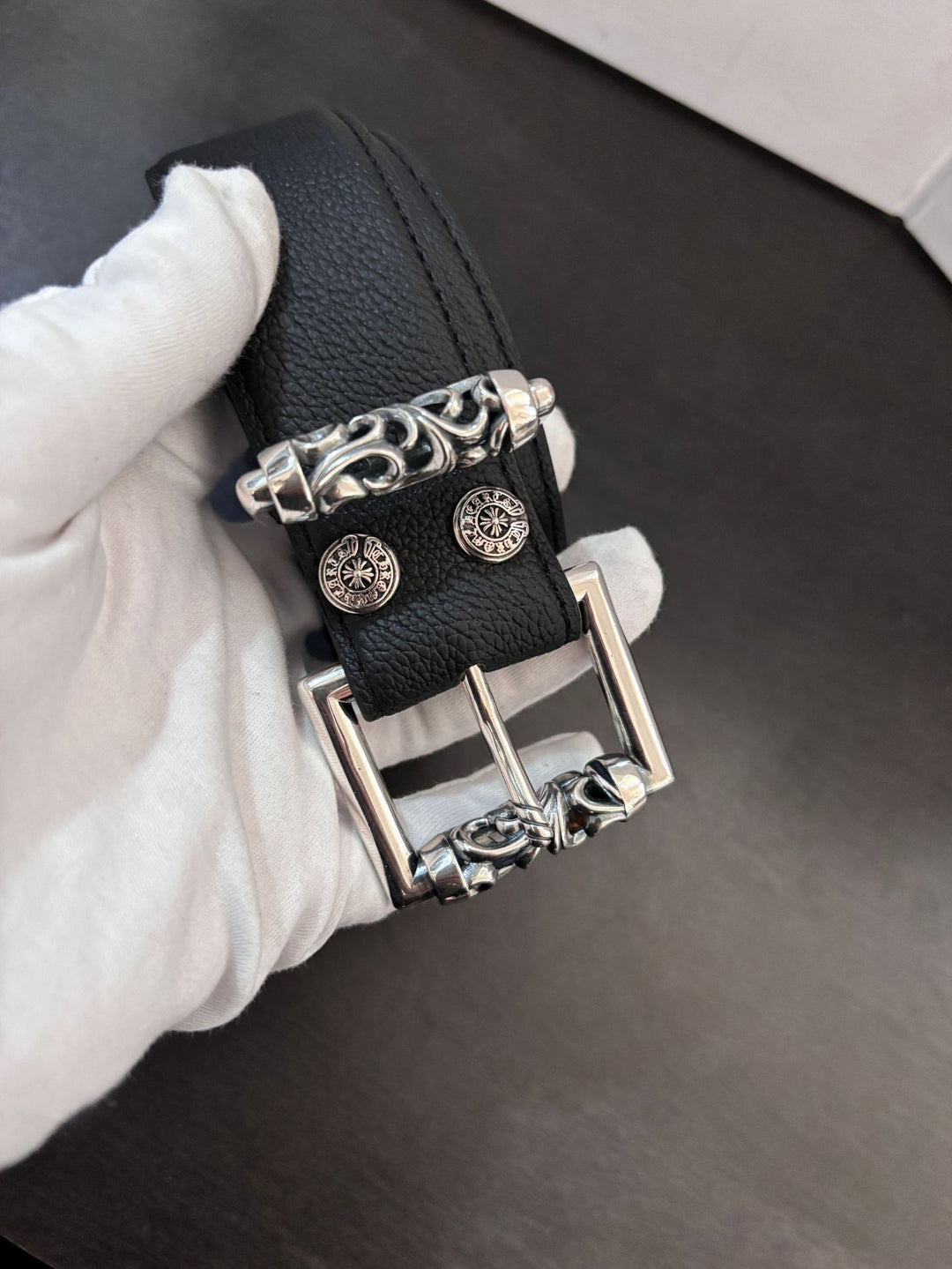 Chrome Hearts Retro Cross Buckle Belt