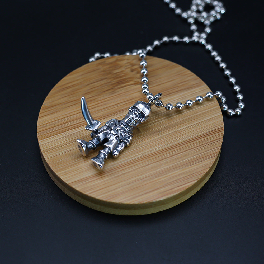 chrome hearts skull soldier necklace