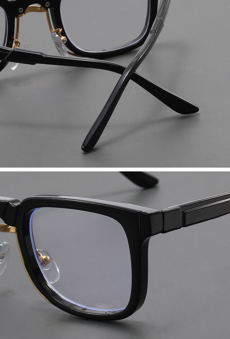 Modern square large-face polarized glasses