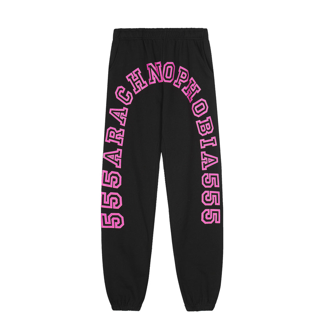 Sp5der 555555 star pattern hooded trousers and sweatshirt