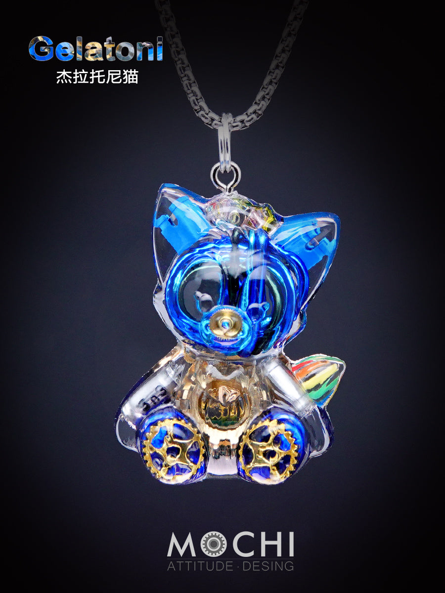 Gera Tony the Cat Cyberpunk Disney Necklace Pendant Keychain