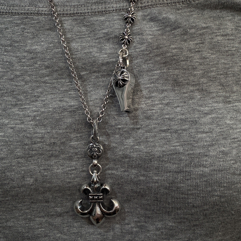 Chrome Hearts anchor small whistle pendant
