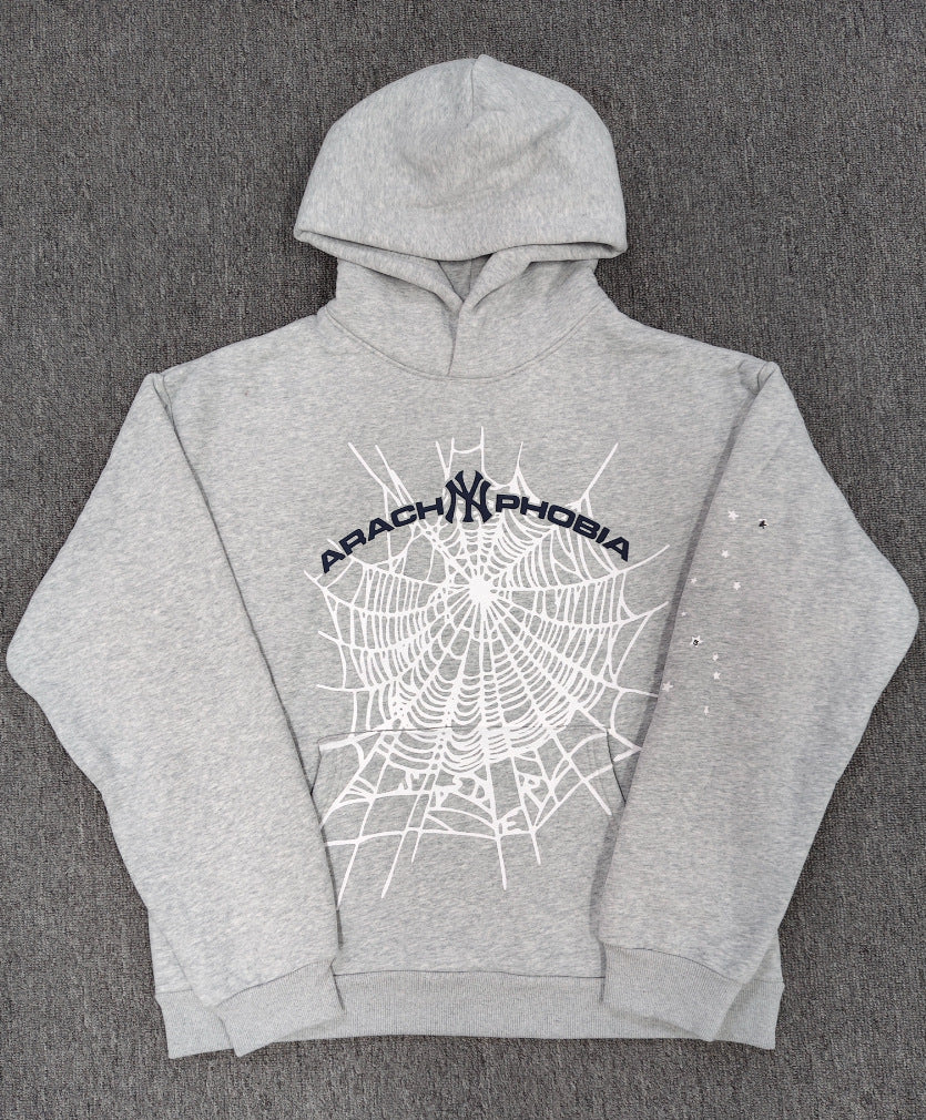 Sp5der Foam Print Spider Thick Fleece Hoodie