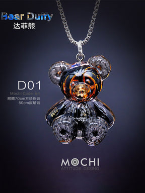 Creative Cyberpunk Duffy Bear Couple Necklace Sweatshirt Pendant-nowadaysfashion