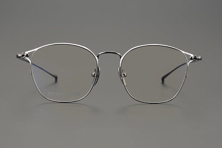 Handmade minimalist pure titanium fashion glasses