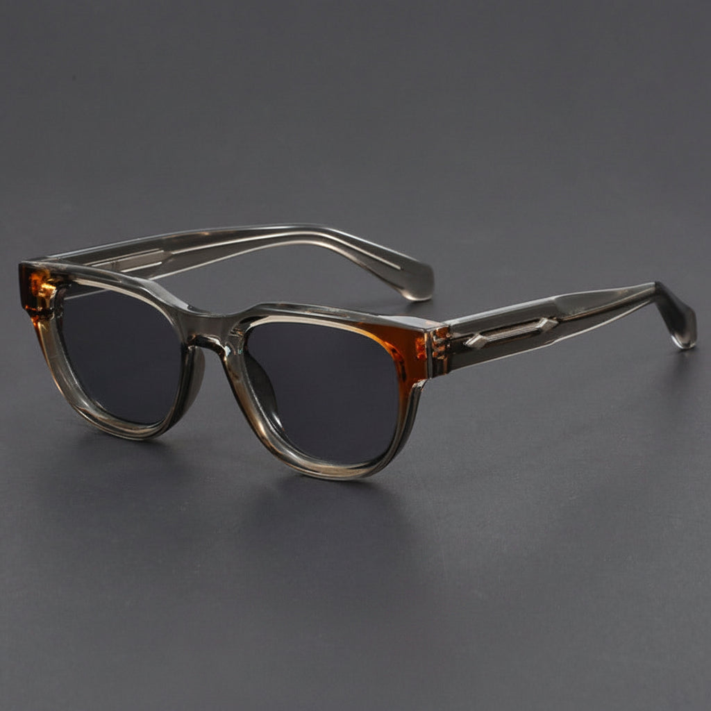 Small square propionate pin inserted sunglasses