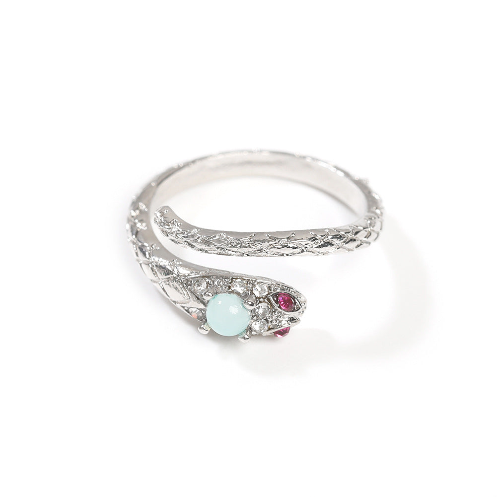 Zircon snake open ring