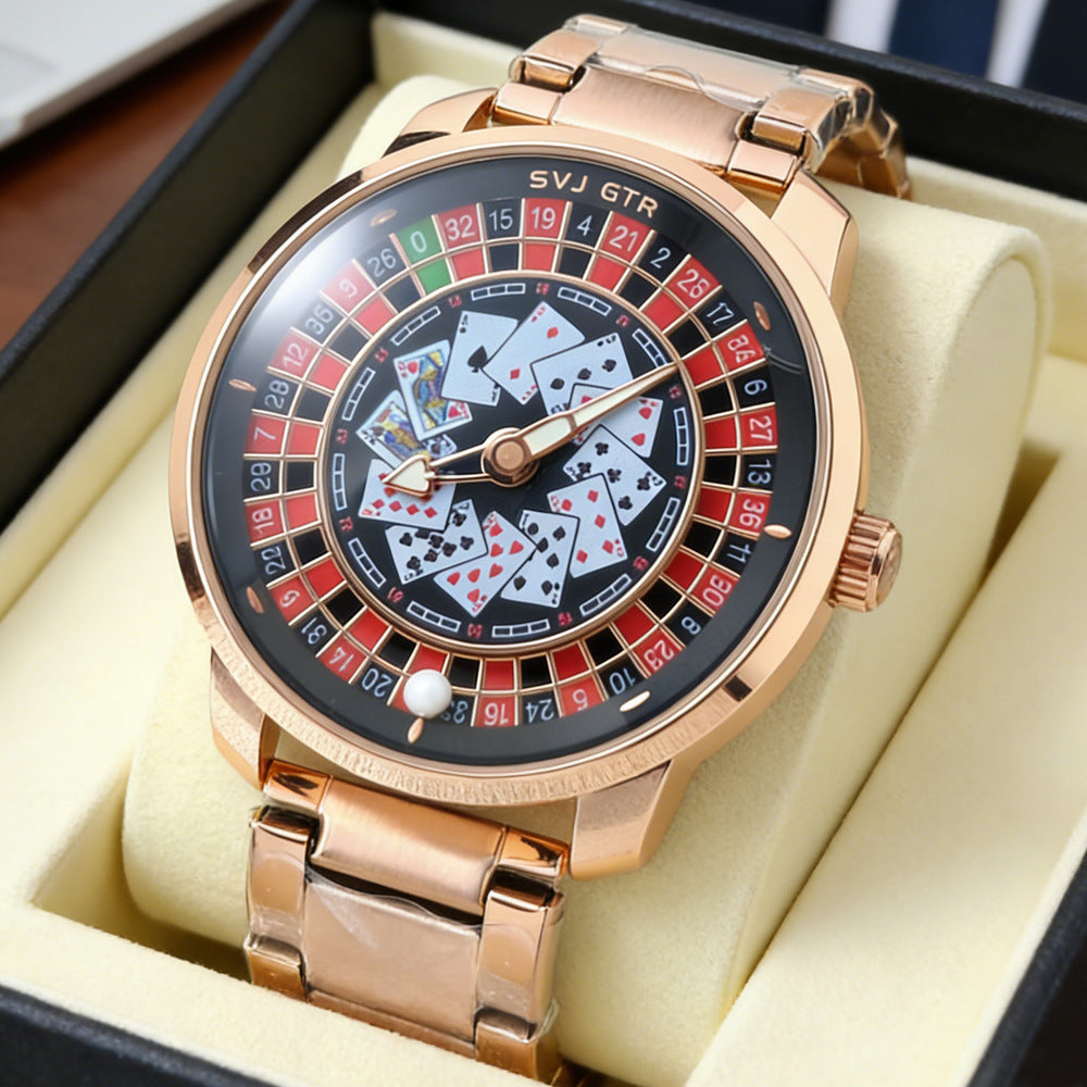 Rotary wheel quartz watch