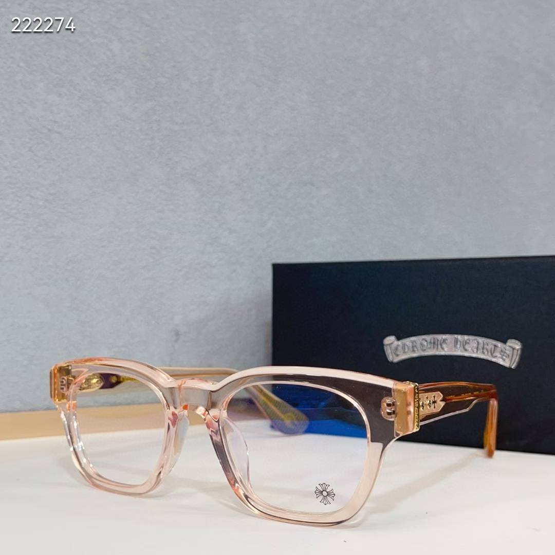 Chrome Hearts Round-Frame Glasses for Stylish Men