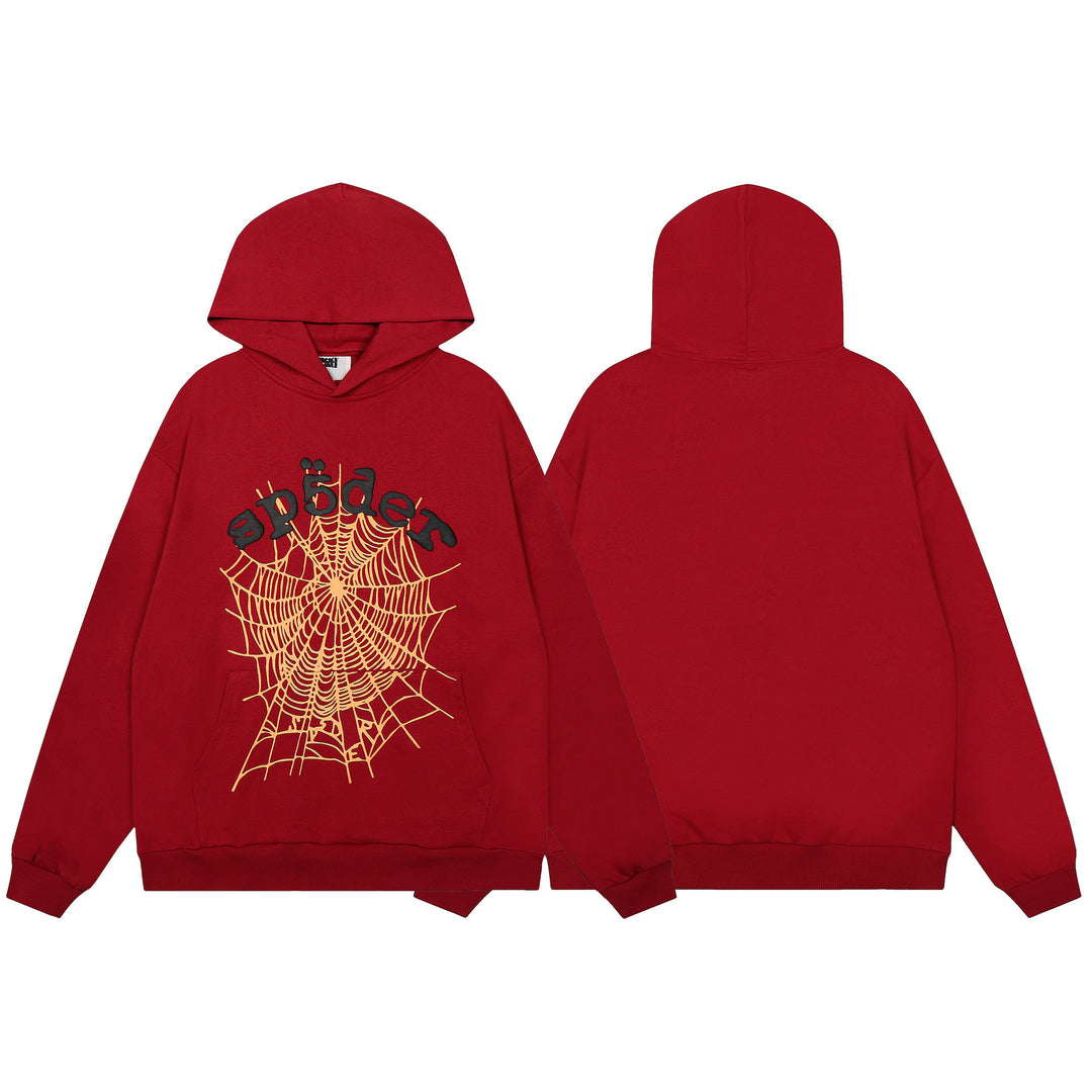 Sp5der555555 Spiderweb Foam Print Sweatshirt Set