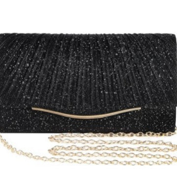 Rhinestone-encrusted dress bags/makeup bags