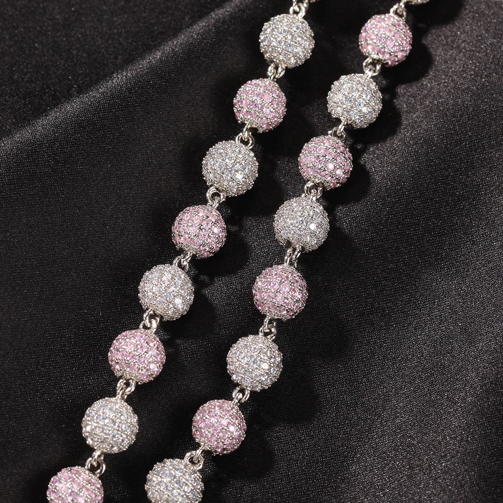 Hip-hop Micro-set zircon bead bracelet