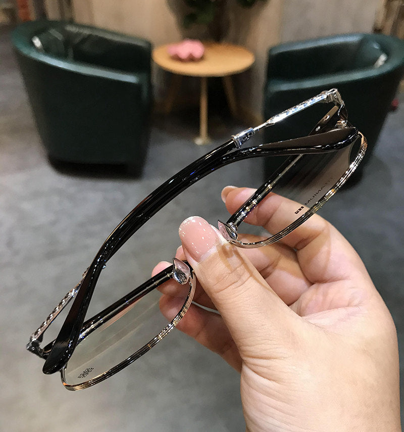 Chrome Hearts Browline Frames with Intricate Engraving