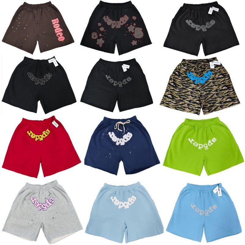 Sp5der retro drawstring basketball shorts