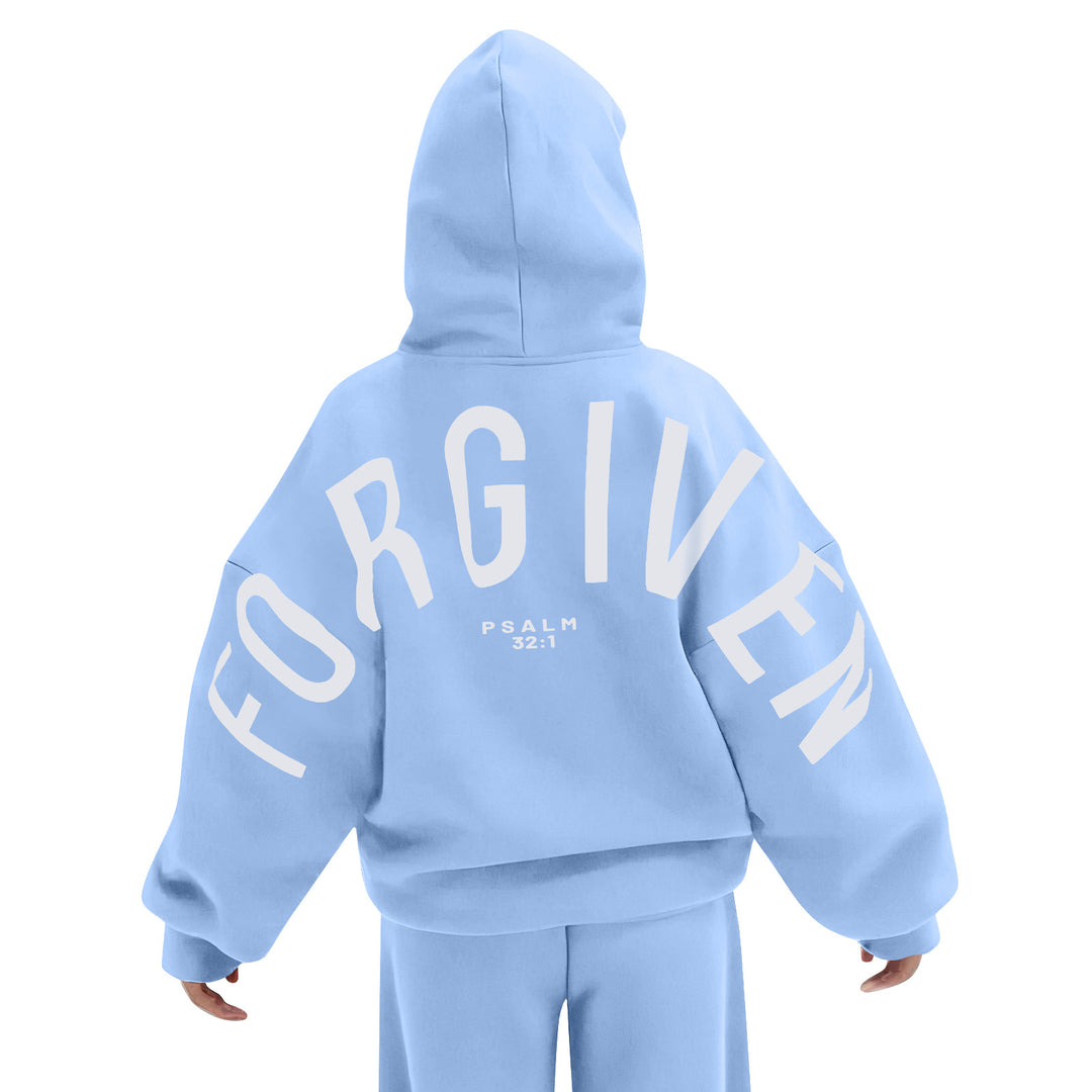 FORGIVEN Printed Long-Sleeved Hooded Sweatshirt