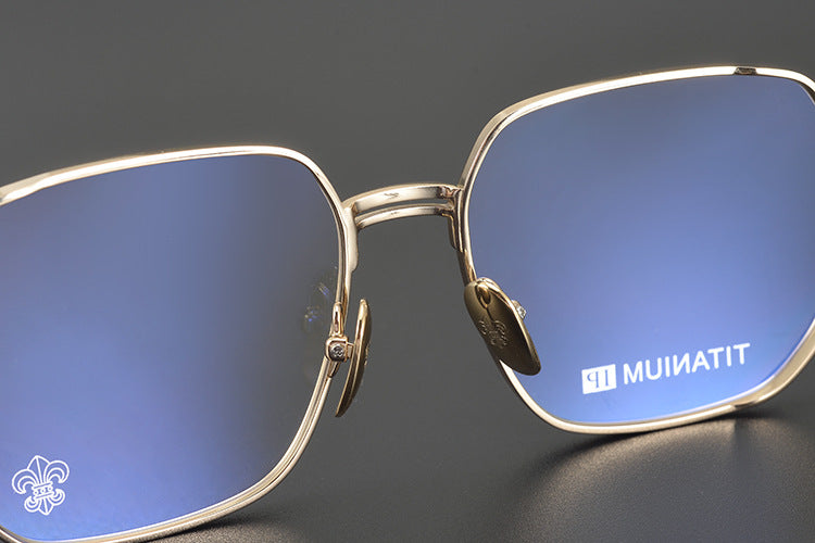 Chrome Hearts pure titanium glasses with cross carved frames