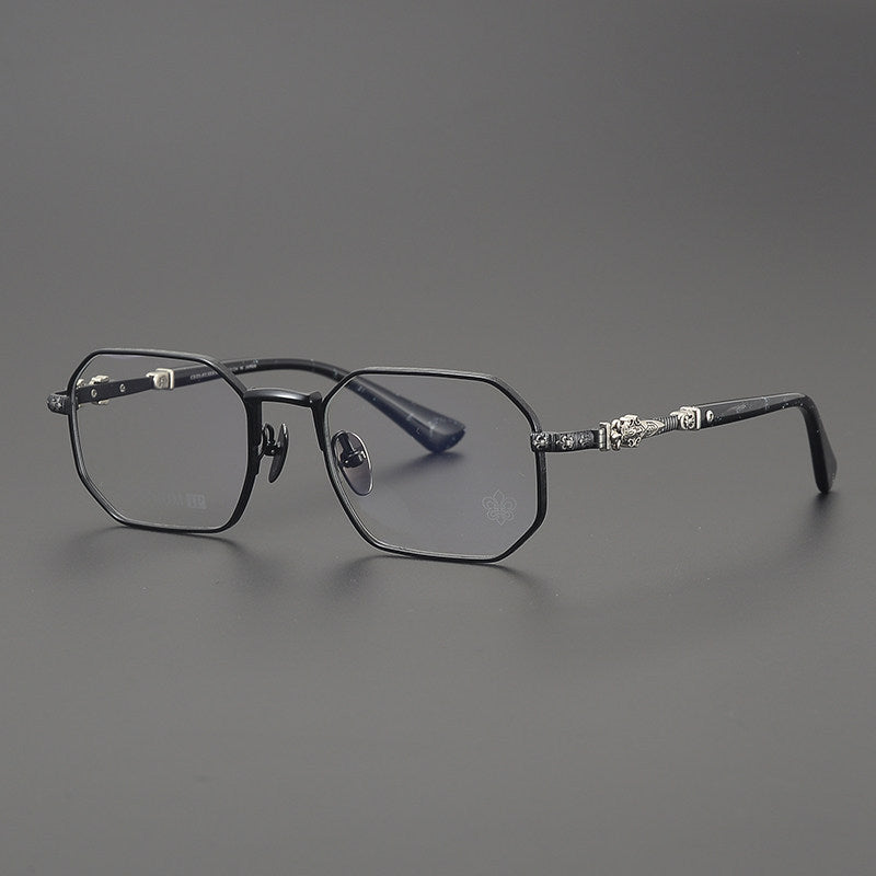 Chrome Hearts Polygonal Handcrafted Titanium Eyeglasses
