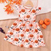 Halloween Christmas children's clothing print dresses