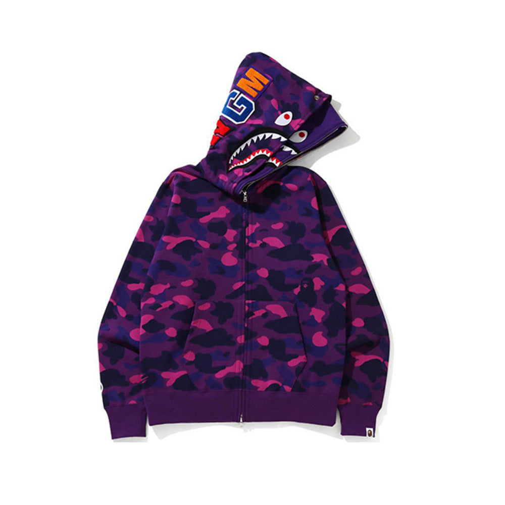 BAPE Shark camouflage jacket cardigan hooded
