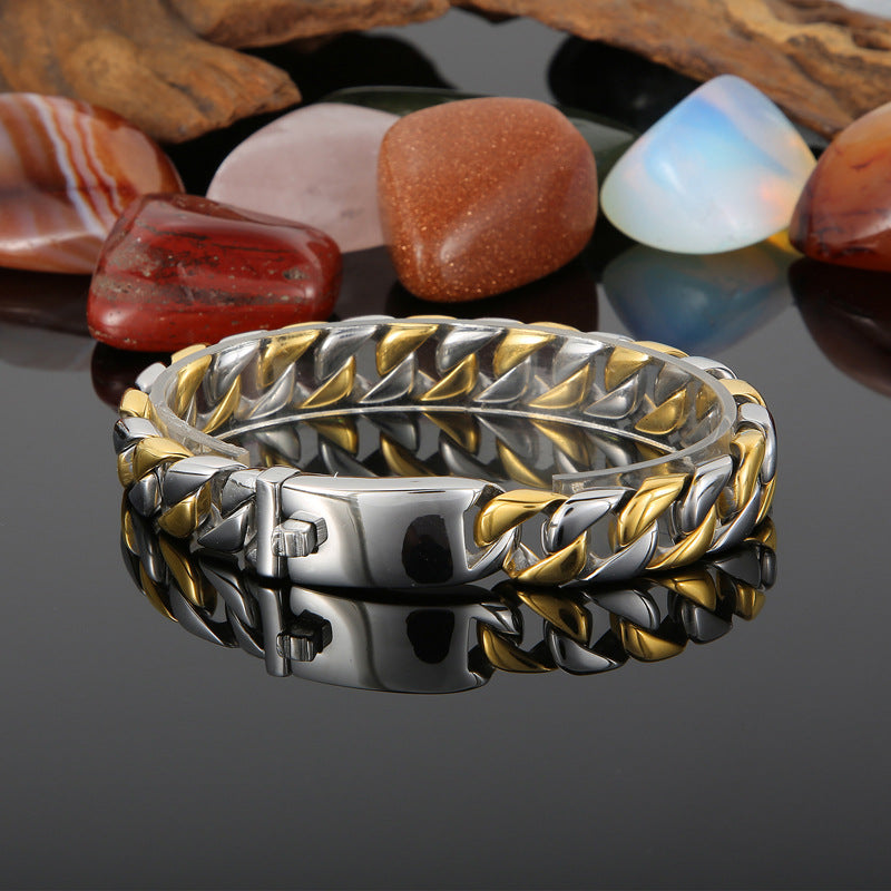 Minimalist titanium steel bracelet