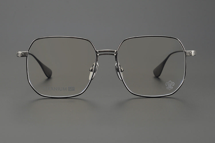 Chrome Hearts pure titanium glasses with cross carved frames