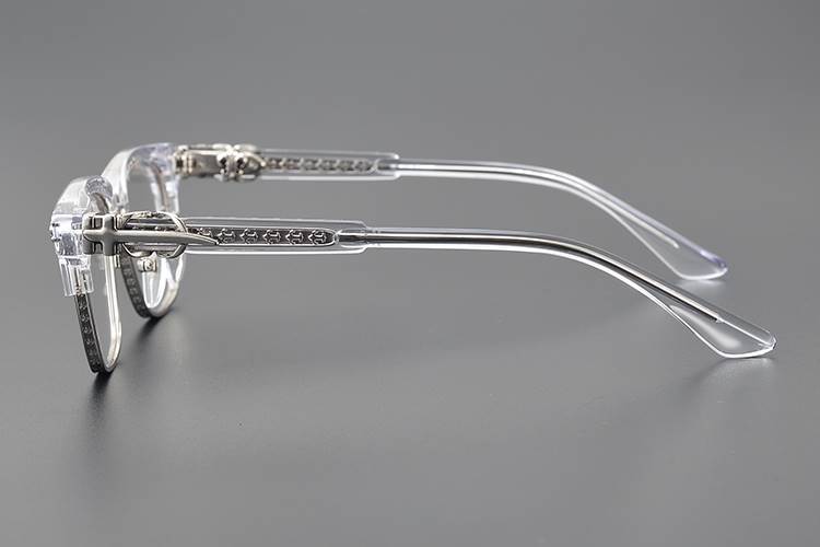 Chrome Hearts square frame browline glasses frame