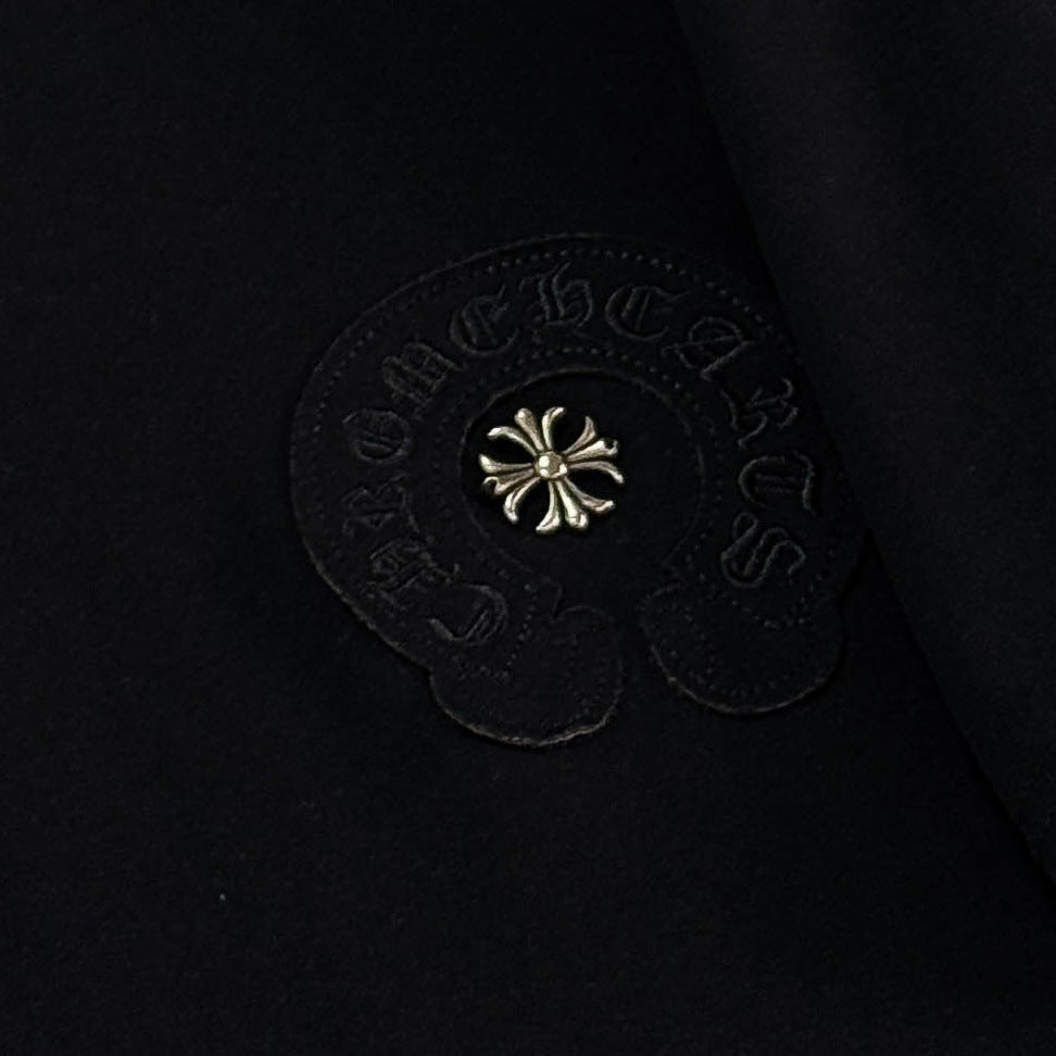 Chrome Hearts heavy-duty cross-stitch embroidery T-shirt
