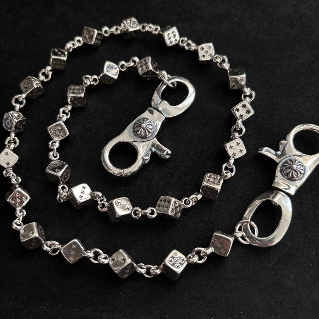 Chrome Hearts double lobster buckle versatile pants chain