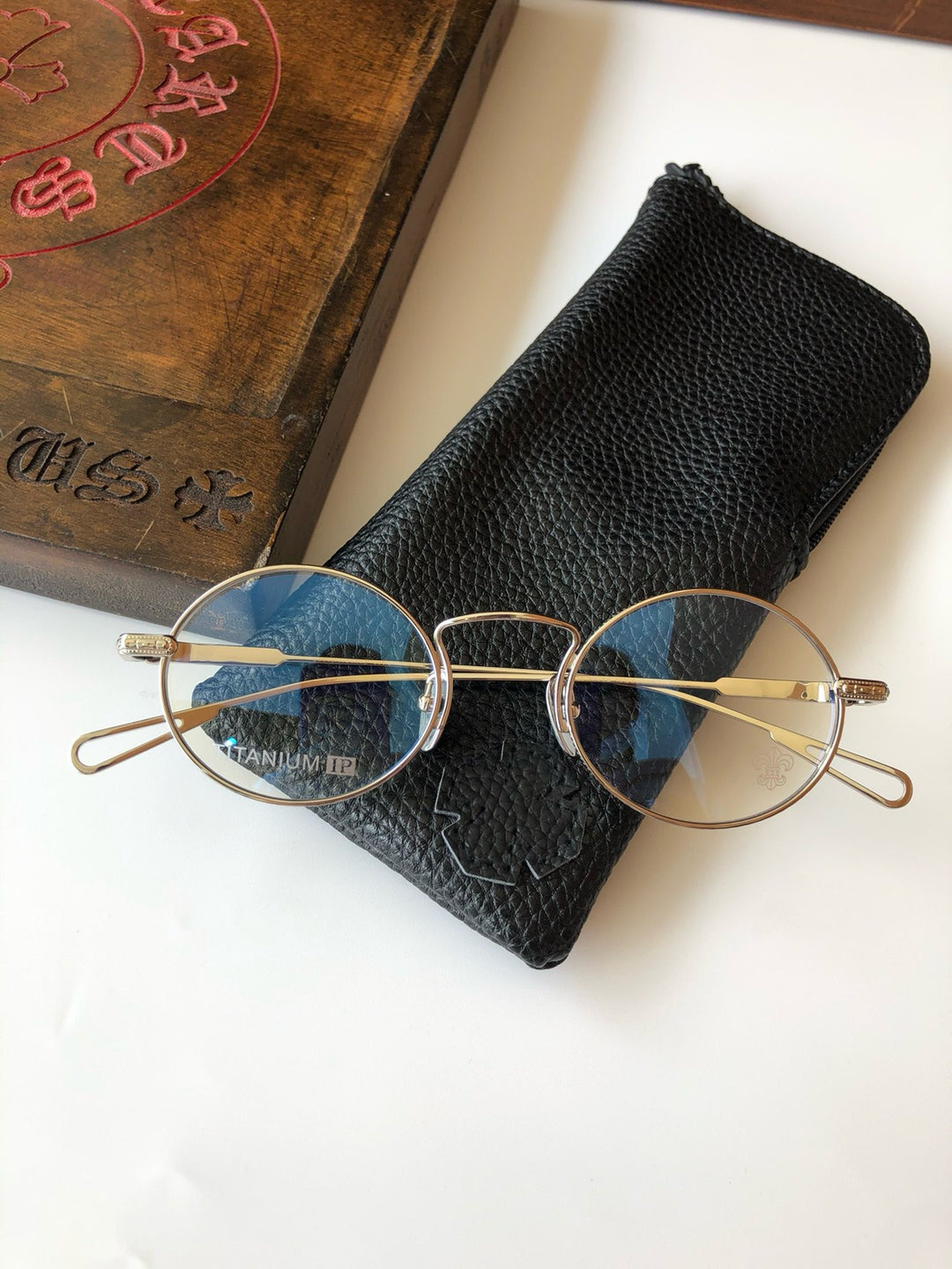 Chrome Hearts Dark Aesthetic Metal Optical Glasses