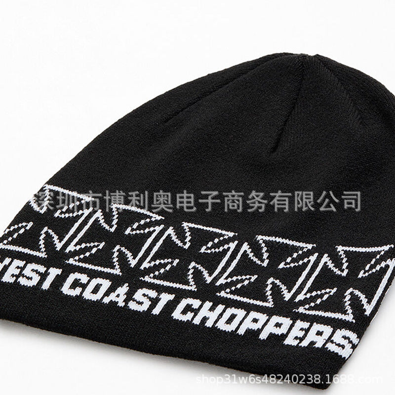 Hip Hop Cross Medal Knit Hat