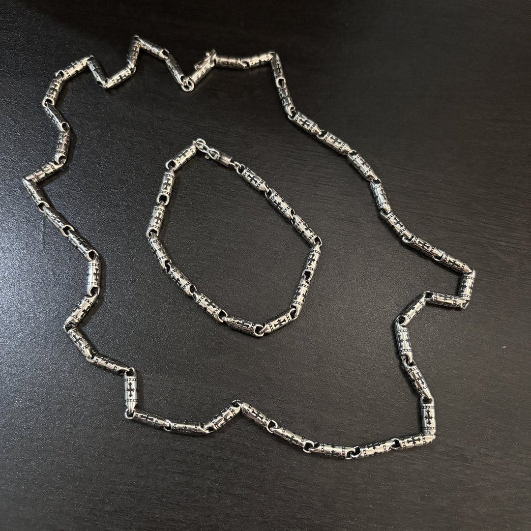 Chrome Hearts-Style Cross-Motif Chain