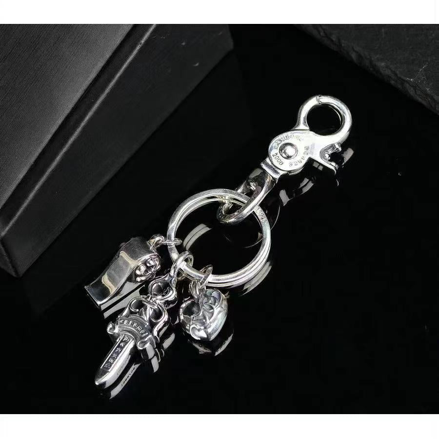 Chrome hearts cross dagger holy key ring waist hanging