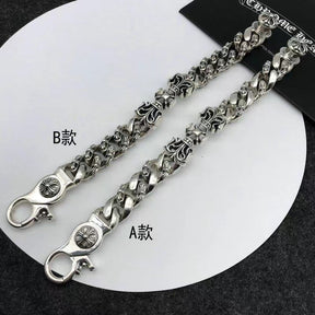 Domineering chrome hearts cross thick bracelet