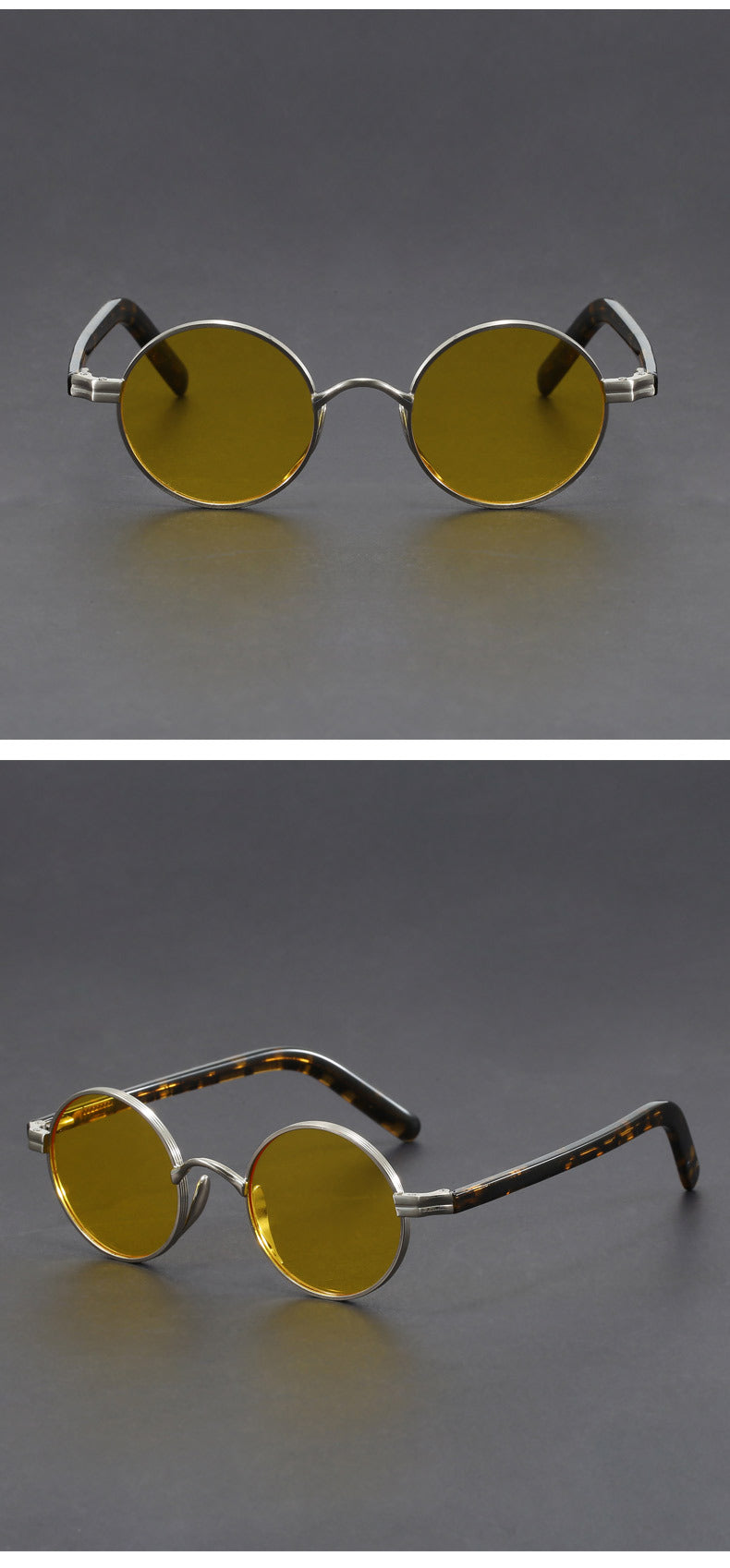 Metal-framed crystal sunglasses