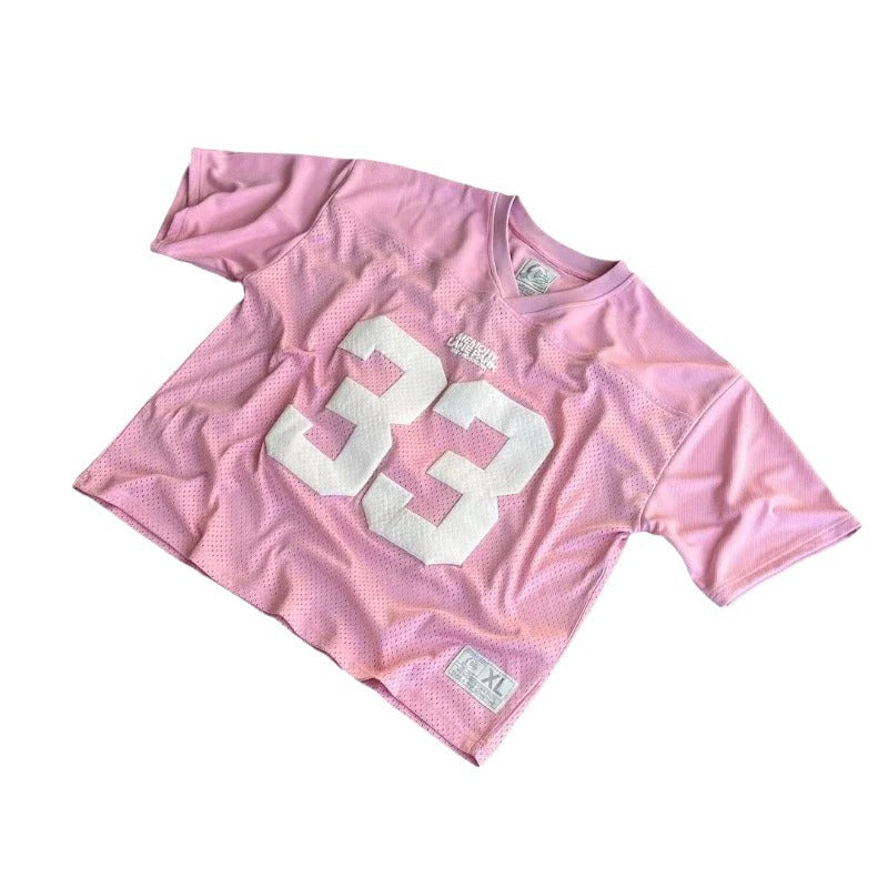 Short sleeved jersey with number 33